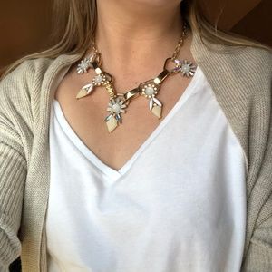 White/Gold Geometric Necklace from Baublebar